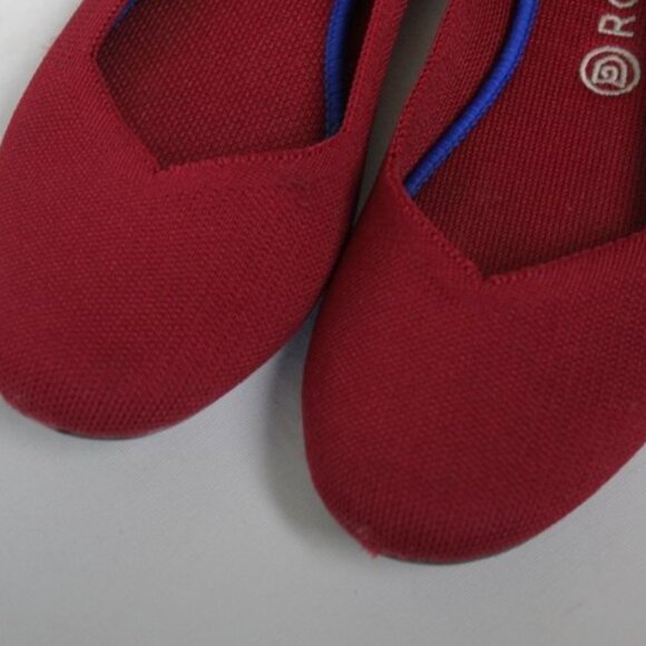 Women's Rothy's scooter red round toe flats Size: 11 - Picture 2 of 9